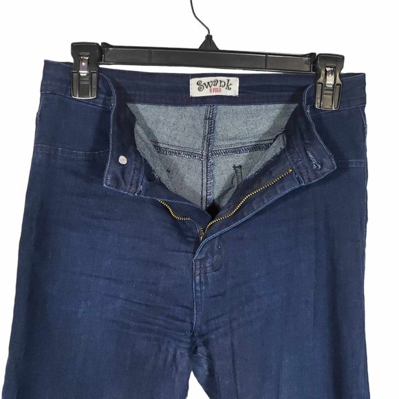 Swank A Posh size Large Blue Stretchy Jeans - Picture 3 of 8